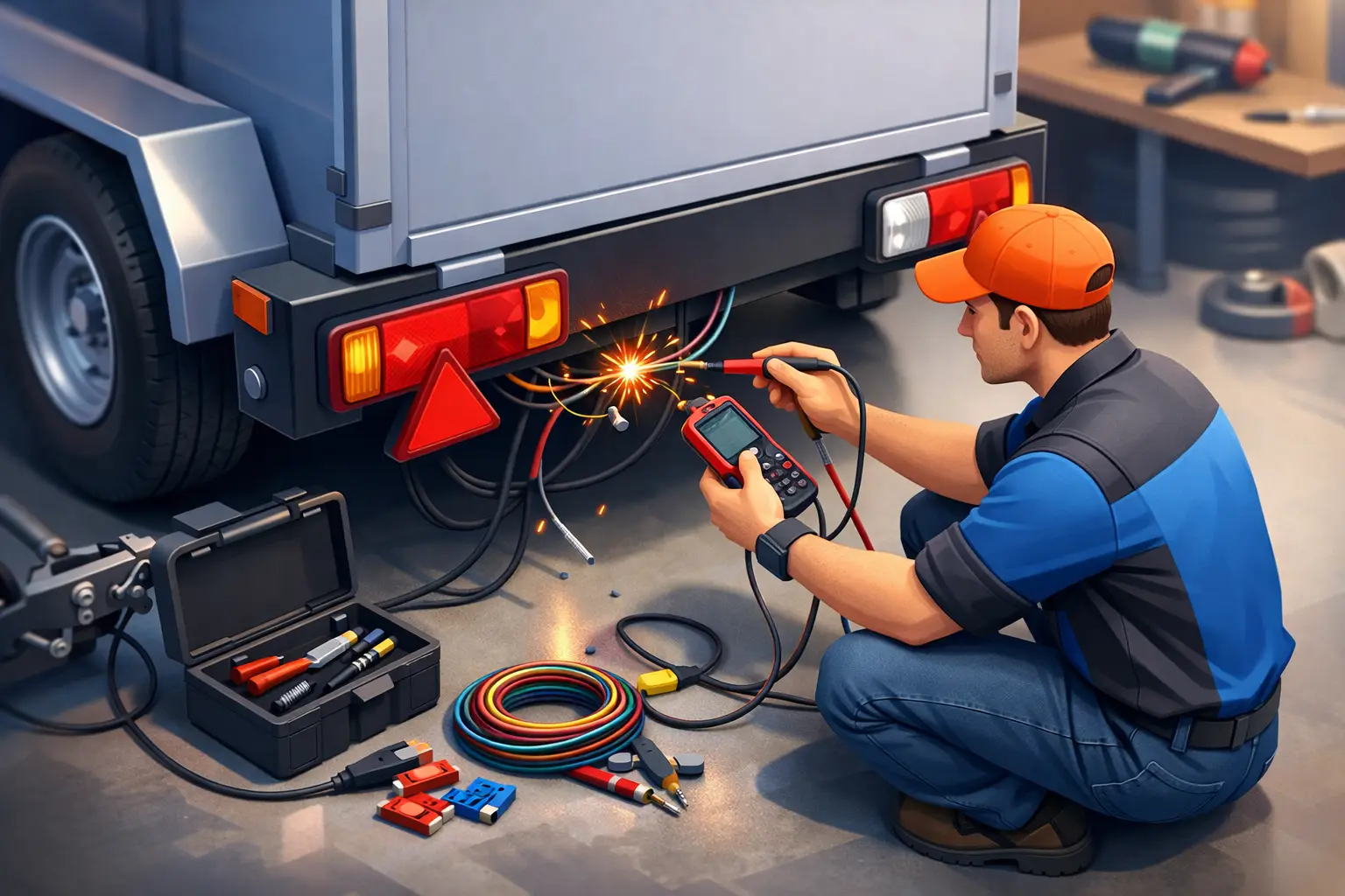 Trailer Lighting Fault Repair Example